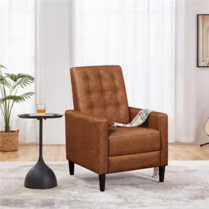 Faux Leather Recliner Chair