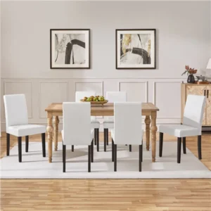 Dining Chairs Set of 6 Faux Leather