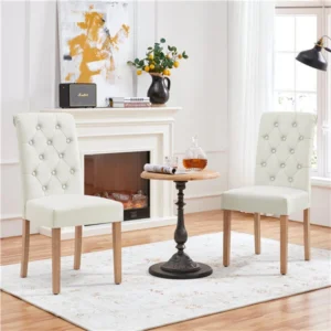 Dining Chairs Faux Leather Parsons Dining Chairs