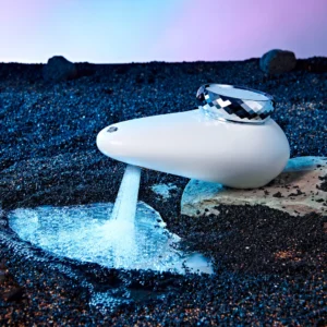 Modern Pebble-Shaped Bathroom Faucet with Dual Water Outlets