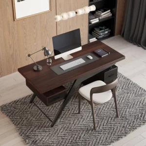 Office Computer Desk with Drawers Black Home & Office Furniture (59")