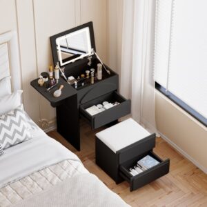 Mini Smart Makeup Vanity Set with with Mirror & Lights